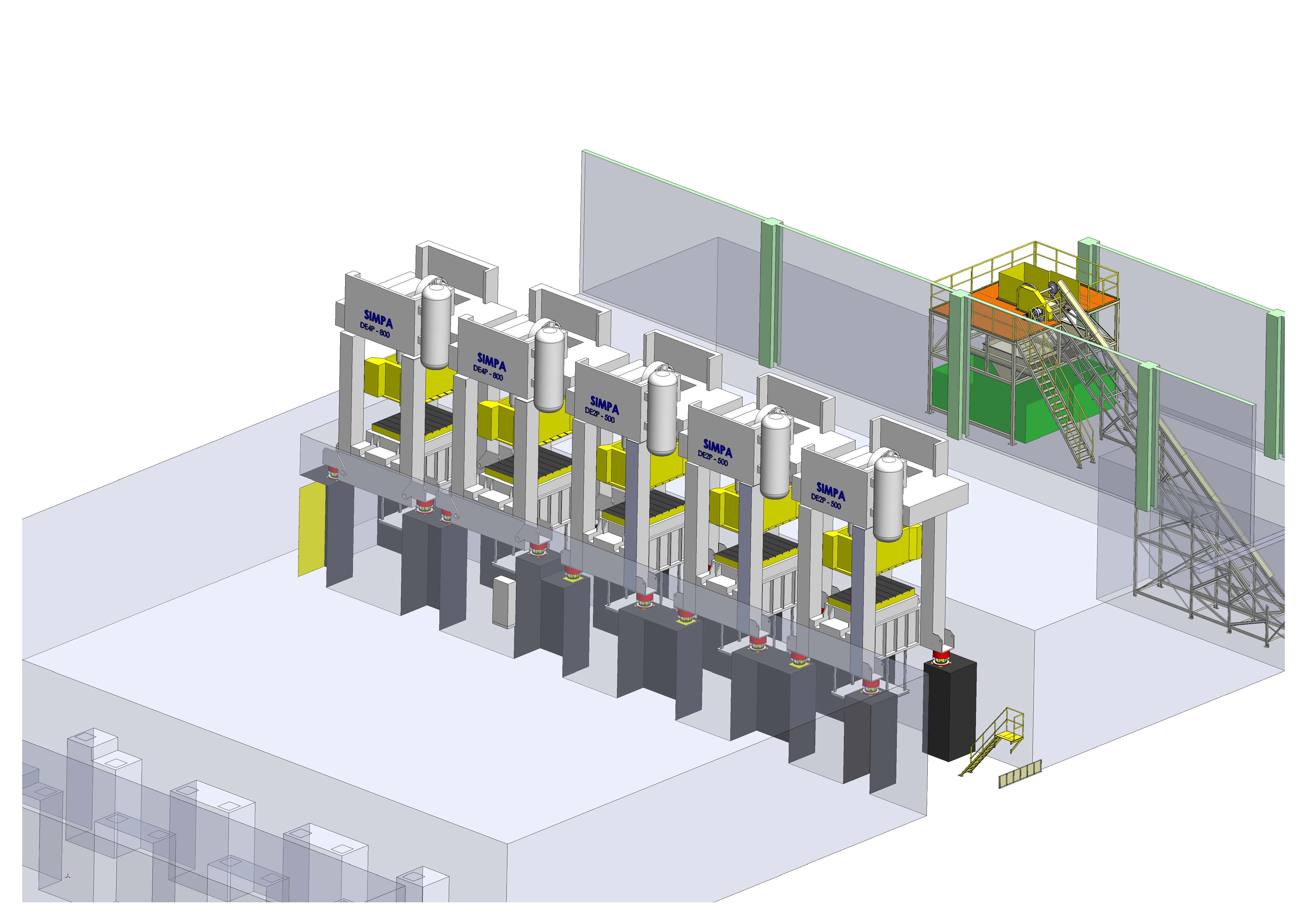 Line press and conveyor