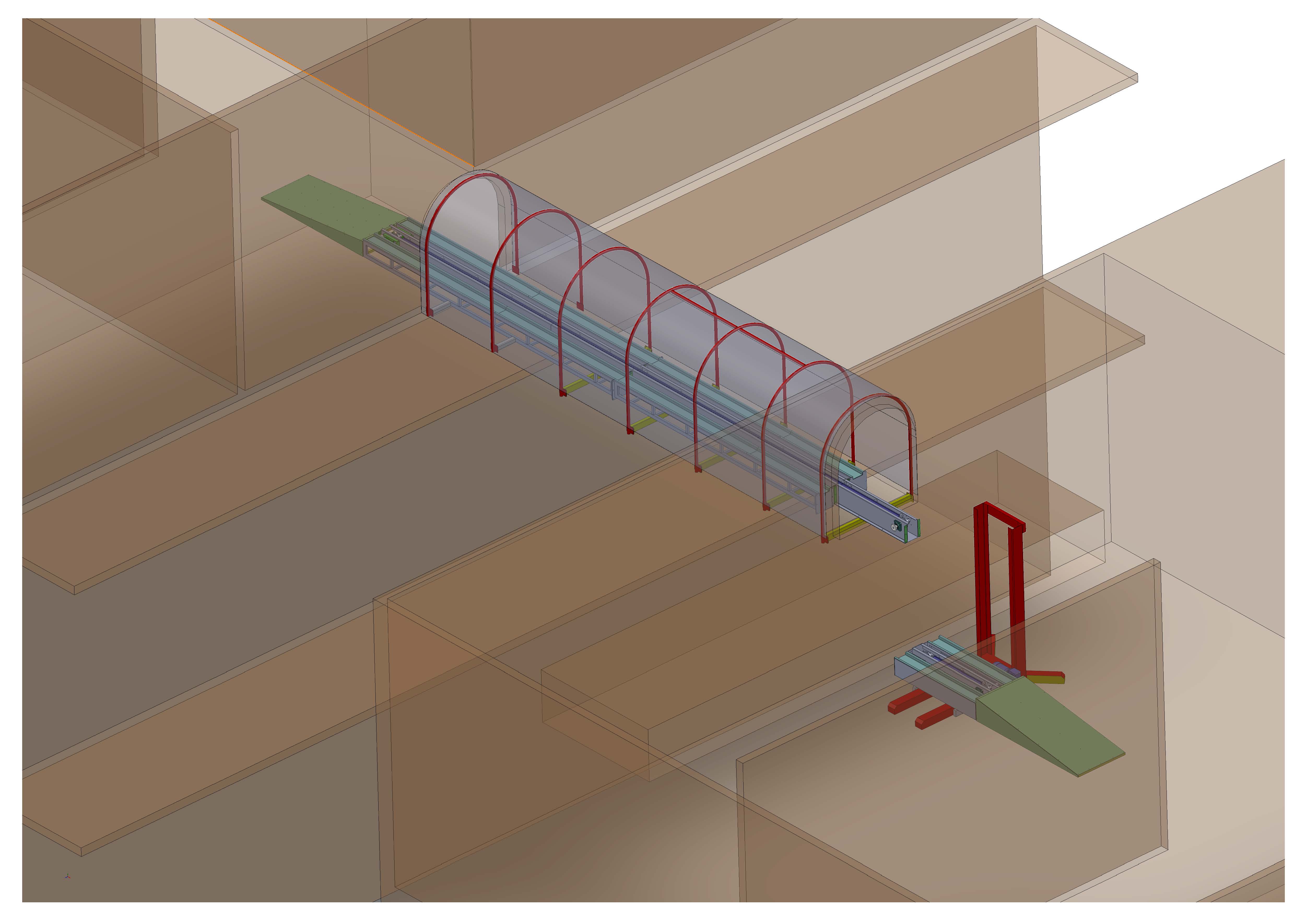 Conveyor ลำเลียงข้ามตึก
